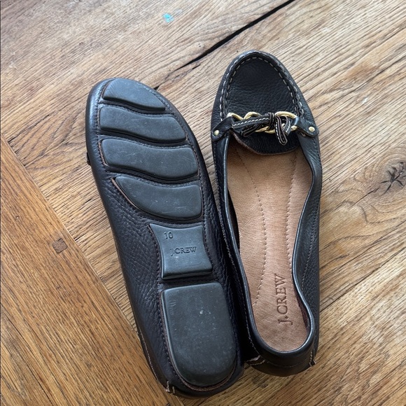 J Crew women’s leather driving moc size 10 - Picture 4 of 4